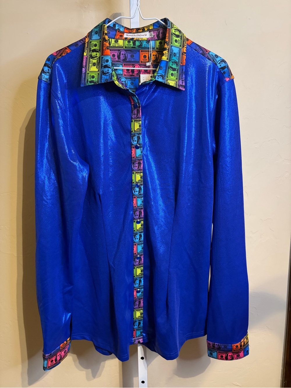 NWT Ranch Dress’n Benji royal blue sparkling